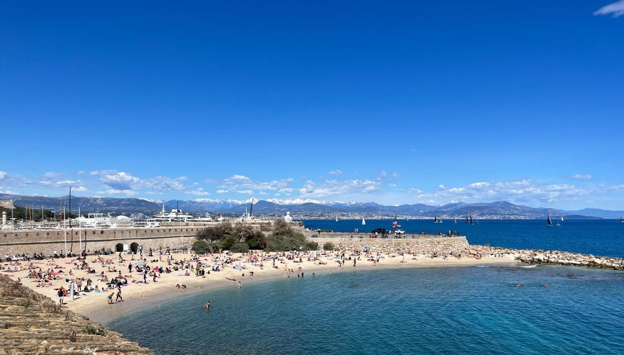 Antibes Carre D'Or Bastion Albert 1Er Vue Mer Bagian luar foto